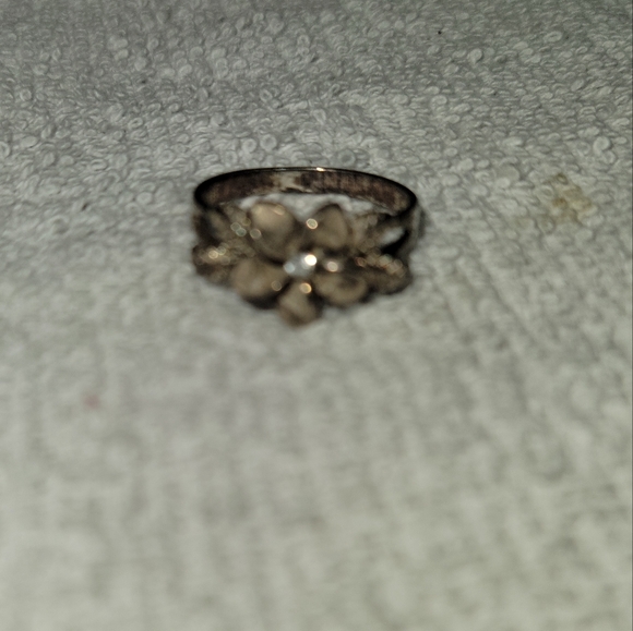 Vintage Flower ring 925 Sterling Silver size 7 - Picture 10 of 12